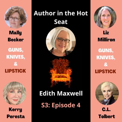 Guns, Knives and Lipstick Podcast graphic featuring Edith Maxwell