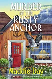 Murder at the Rusty Anchor by Maddie Day book cover